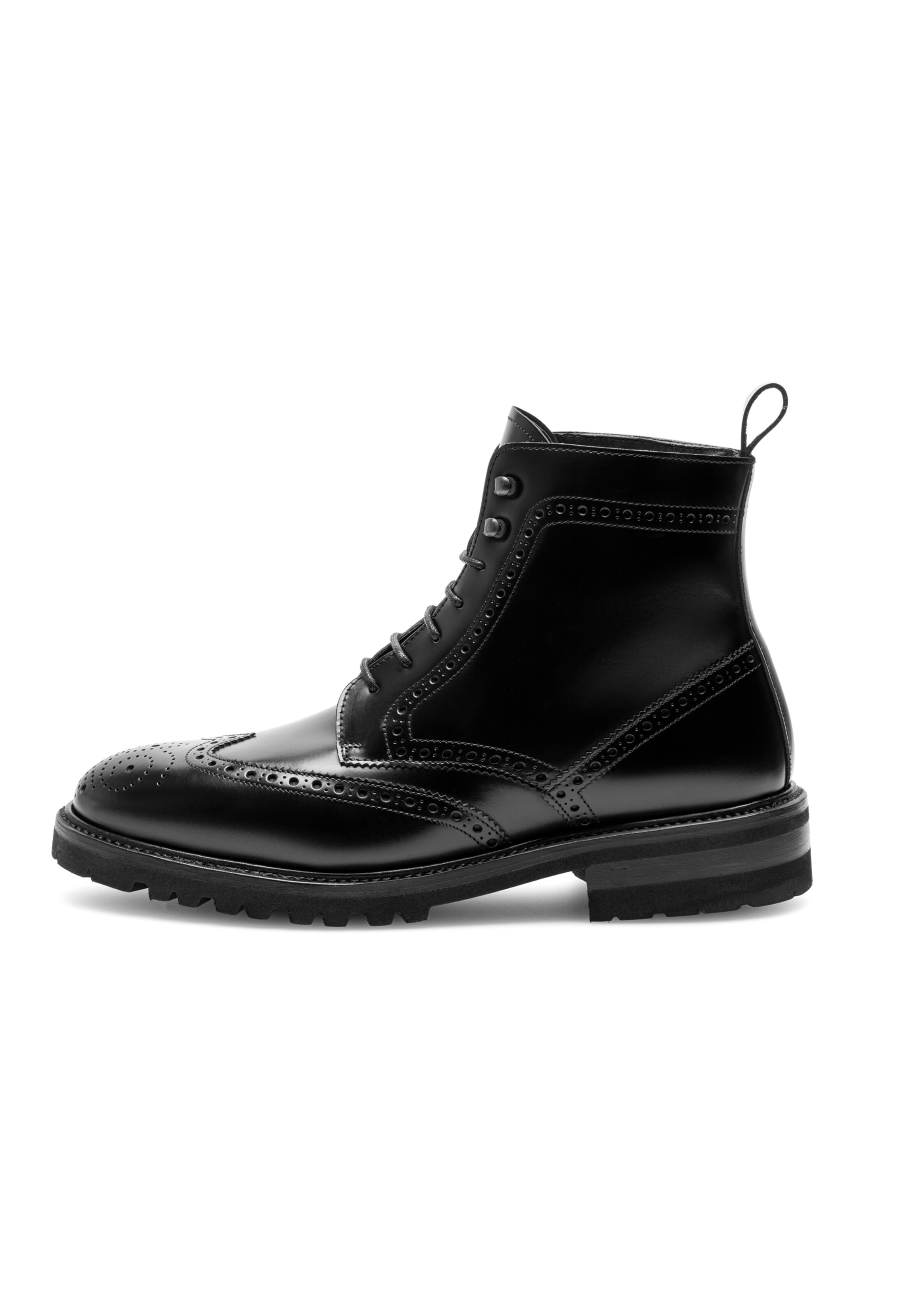 Henry Stevens Schnürboots 'Winston FBDB5' in Schwarz