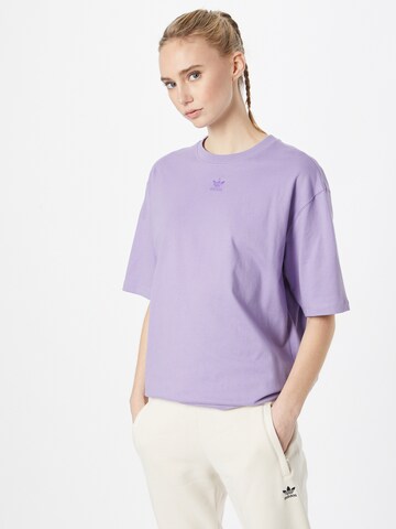 ADIDAS ORIGINALS Shirt 'Adicolor Essentials' in Lila: voorkant