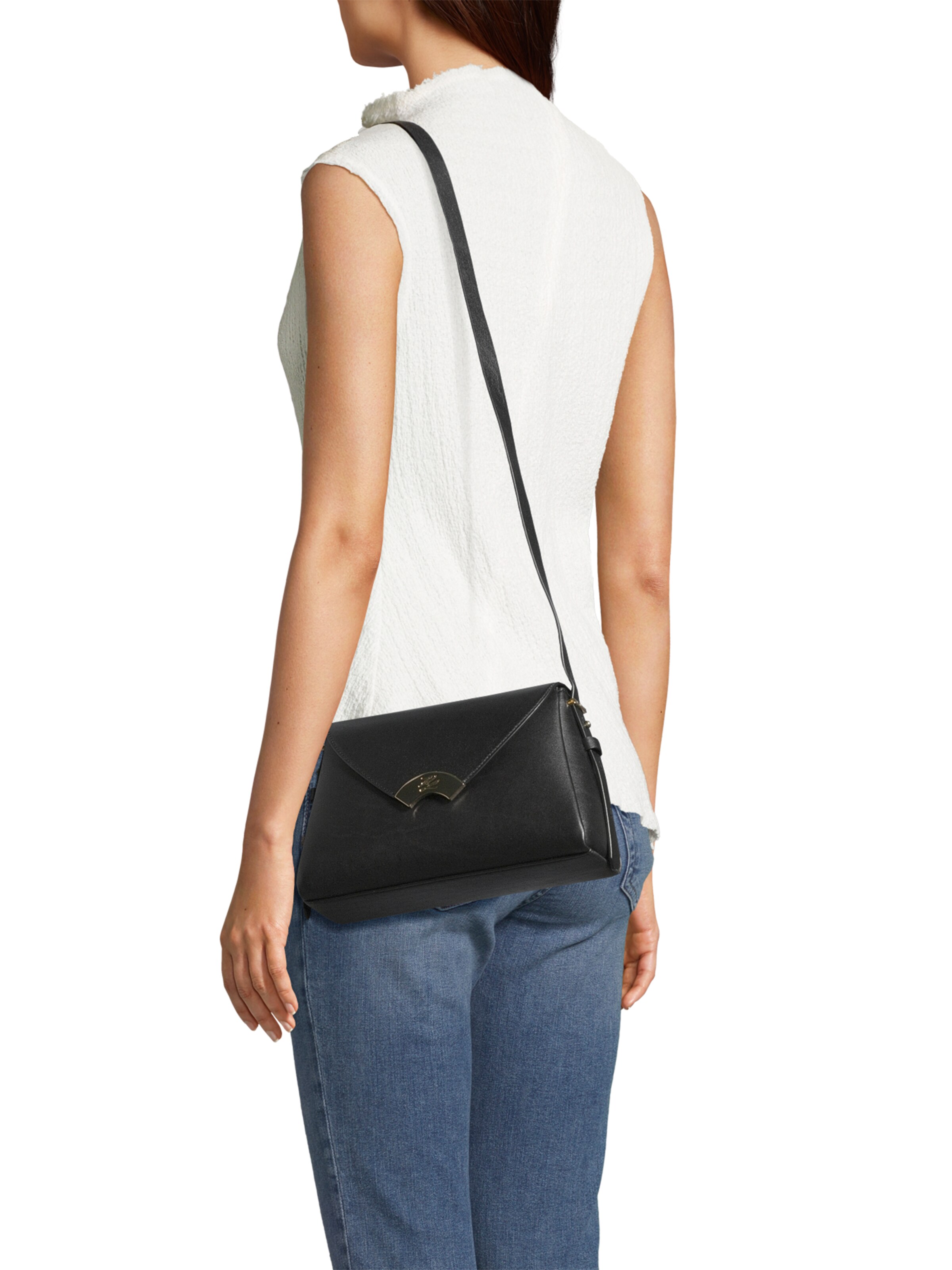 Karl Lagerfeld Axelremsväska 'STUDIO' i svart