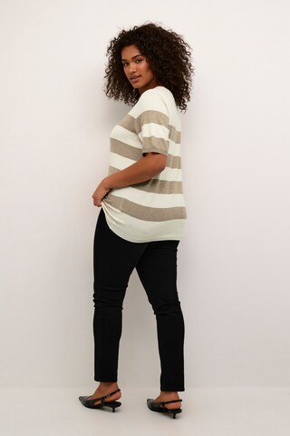 KAFFE CURVE Trui 'KC Malia' in Beige