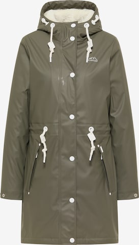 ICEBOUND Raincoat in Green: front