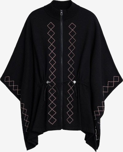 Desigual Poncho in rot / schwarz / weiß, Produktansicht