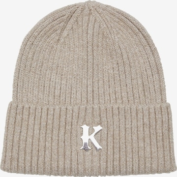 smėlio Karl Kani Megzta kepurė: priekis