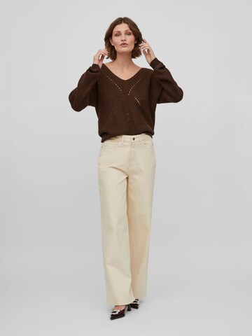 VILA Wide leg Jeans in Beige