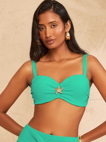 Invisible Hauts de bikini love & roses en vert