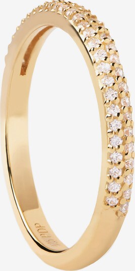 P D PAOLA Ring in gold / transparent, Produktansicht