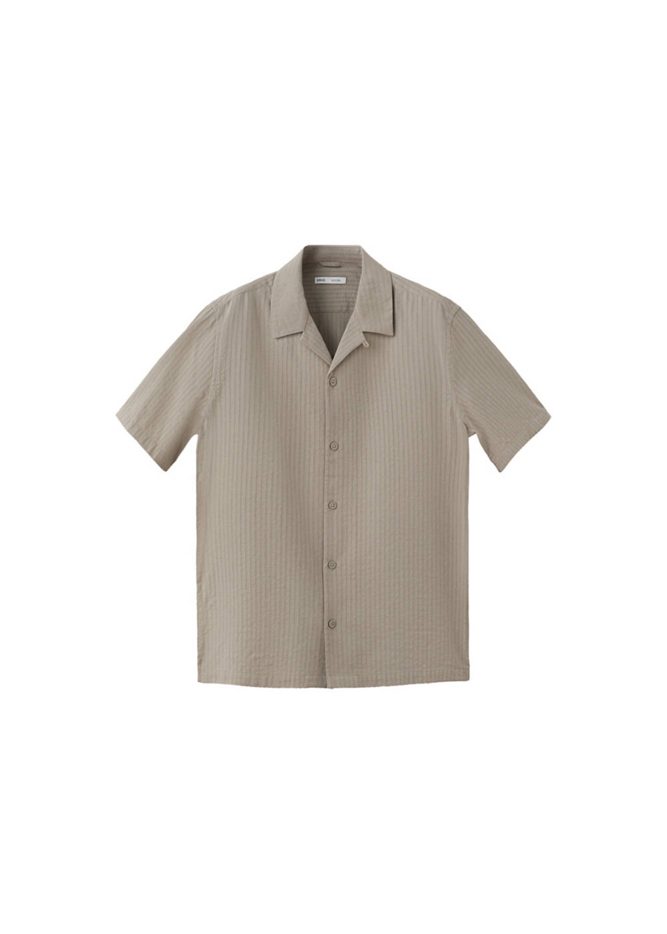 MANGO MAN Hemd 'Muzza' in Beige: Vorderseite
