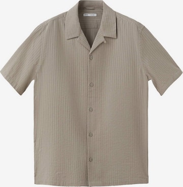 MANGO MAN Hemd 'Muzza' in Beige: Vorderseite