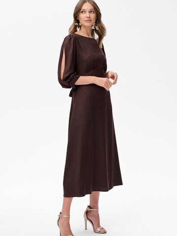 Blue Shadow Kleid‌ in Braun: Vorderseite