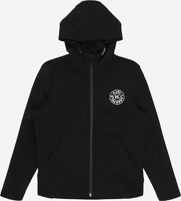 Karl Lagerfeld Zip-Up Hoodie in Black: front