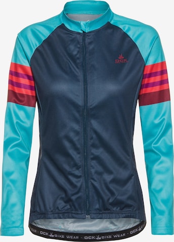 OCK Athletic Jacket in Blue: front