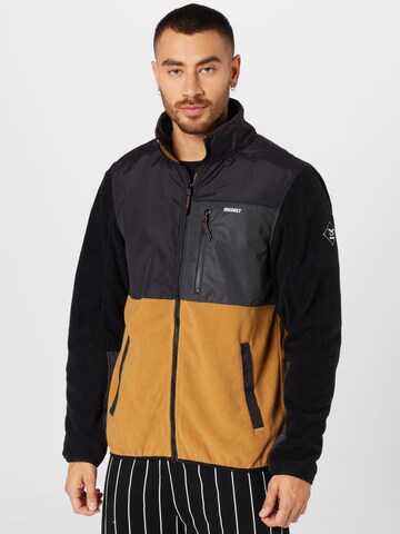 Veste en polaire 'Auf Deck' Iriedaily en noir : devant