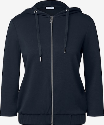 CECIL Sweatjacke in Blau: Vorderseite