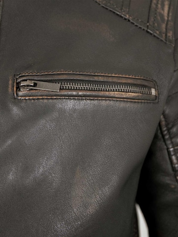 Lederjacken24 Between-season jacket 'Zenon-1' in Black