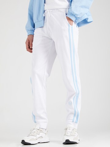 Sergio Tacchini Zwężany krój Spodnie 'NEW YOUNG' w kolorze biały: przód