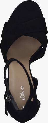 s.Oliver Strap Sandals in Black