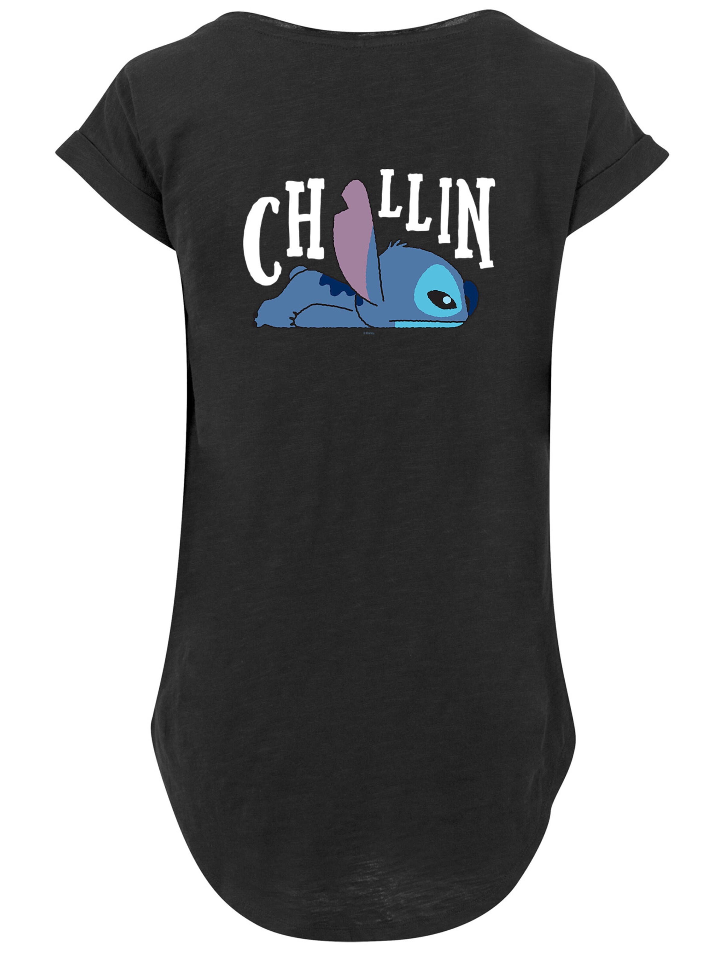 F4NT4STIC Shirt 'Disney Lilo And Stitch' in Zwart