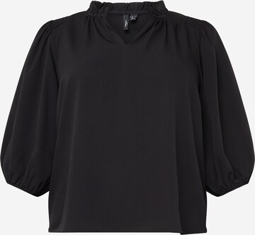 Vero Moda Curve Bluse 'OLIVIA' in Schwarz: predná strana