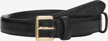 Ceinture 'LAMINA' MANGO en noir : devant