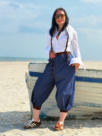 regular Pantaloni 'Pantalon pirat 3/4, denim, albastru' di IUnique in blu