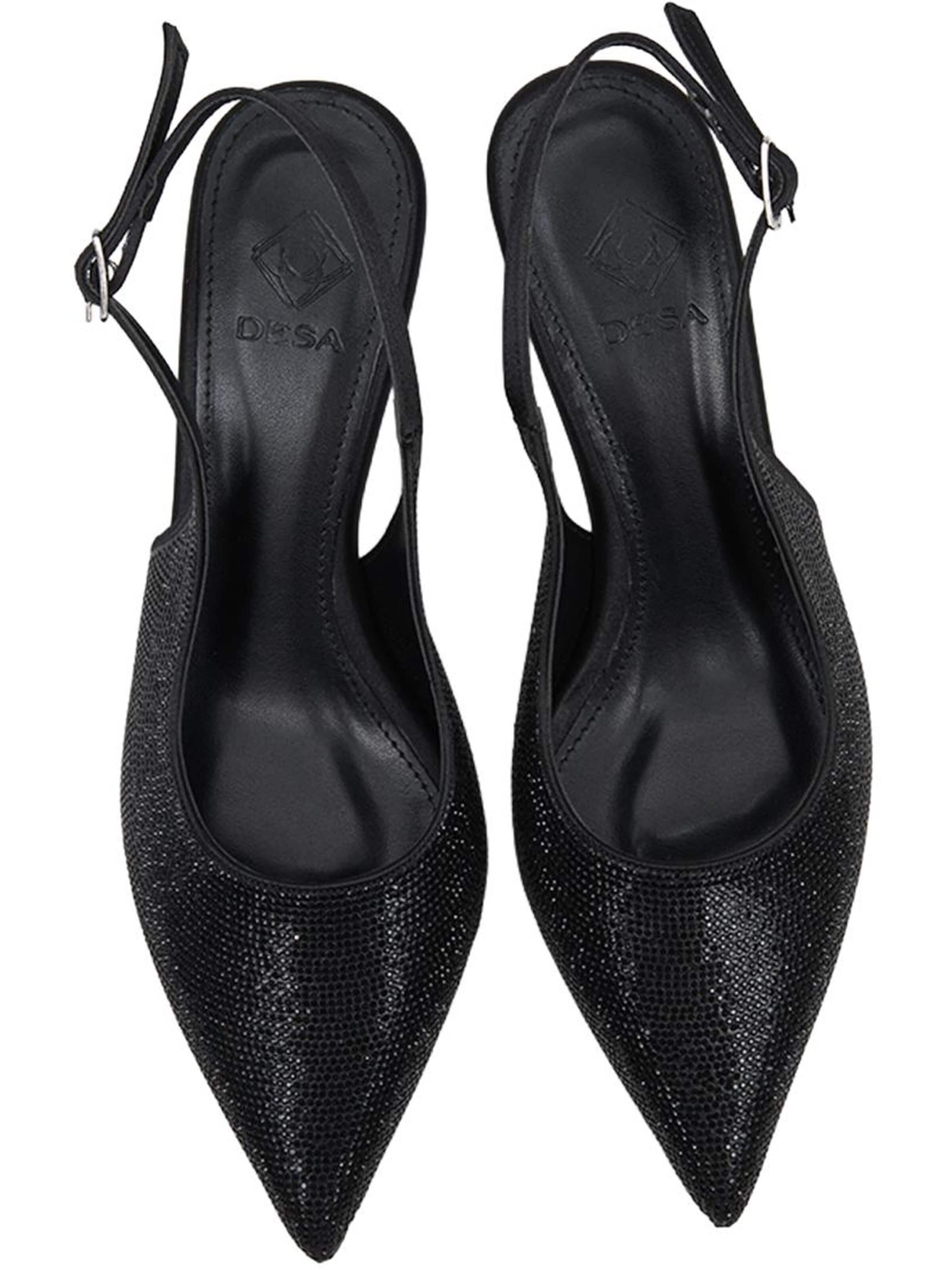 Desa - Zapatos destalonado 'Stilett' en negro