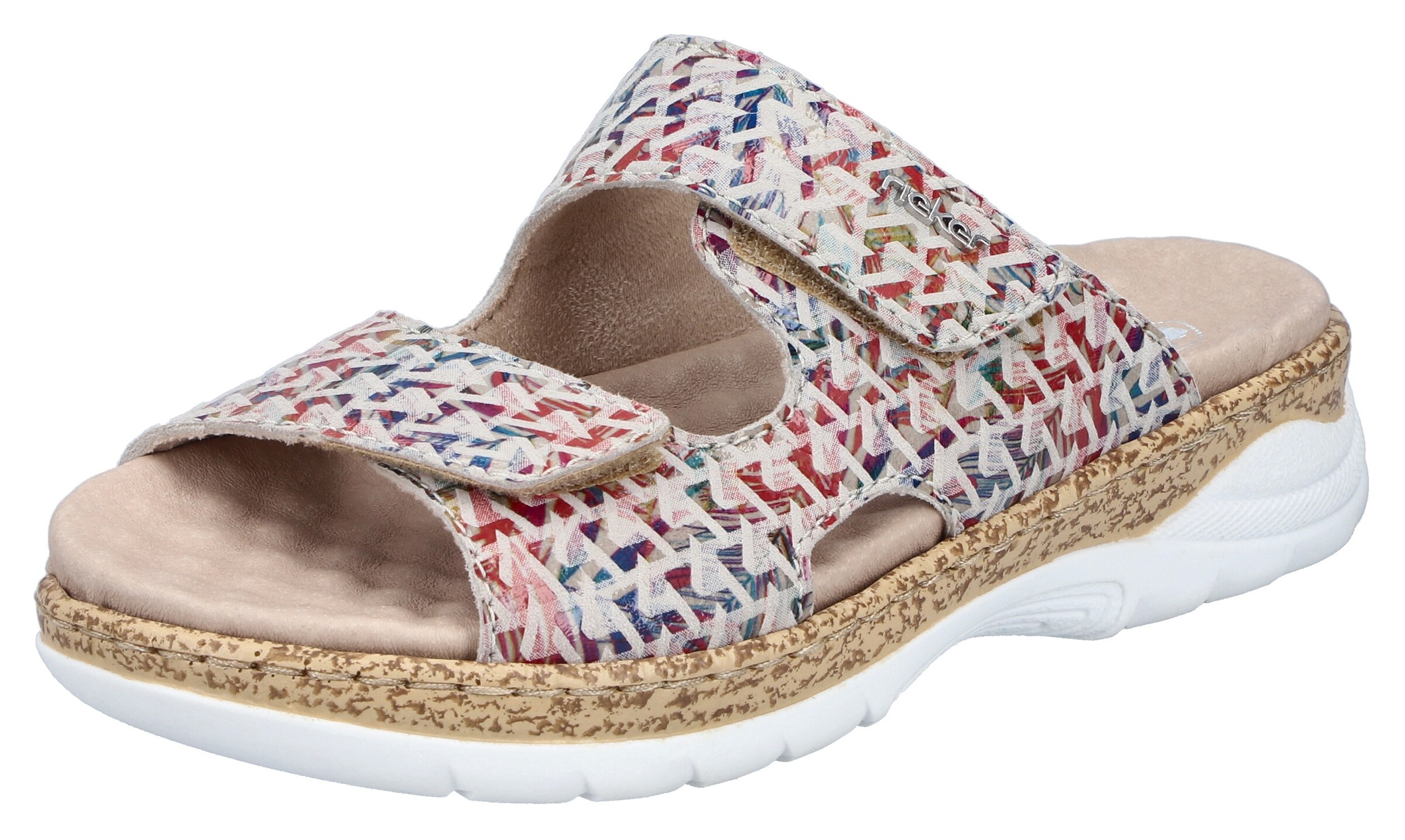 Mule Rieker en mélange de couleurs : devant