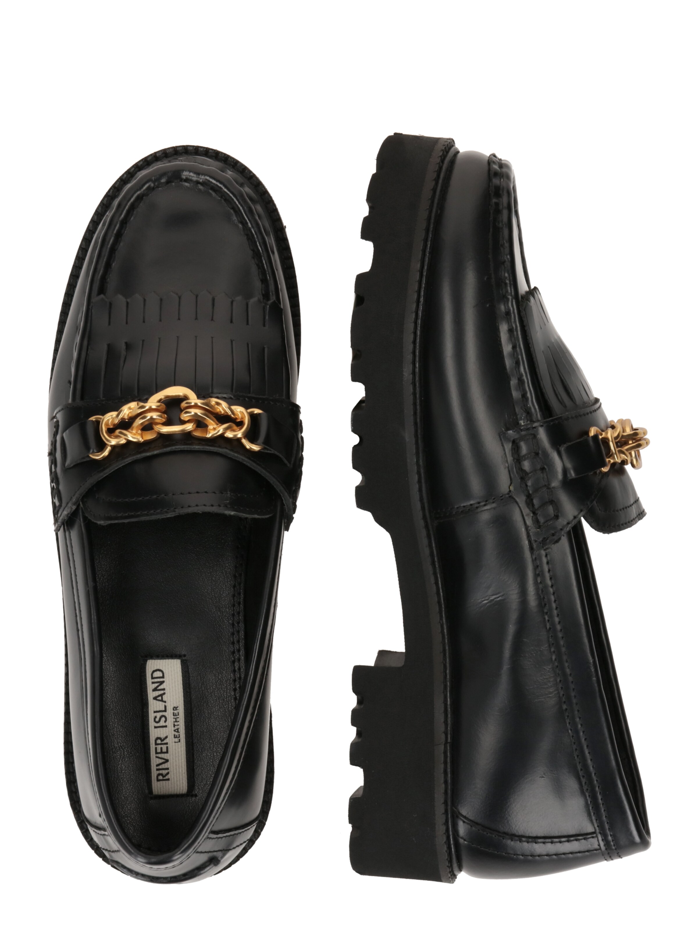 Papuci de casă de la River Island pe negru