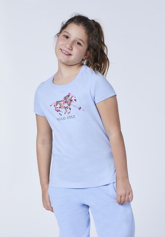 Polo Sylt T-Shirt in Blau: predná strana