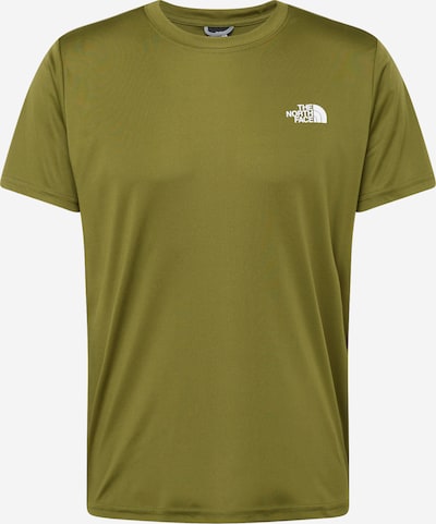 THE NORTH FACE Sportshirt 'Reaxion' in oliv / schwarz / weiß, Produktansicht