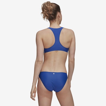 ADIDAS SPORTSWEAR Bustier Sportbikini '3-Stripes' in Blau