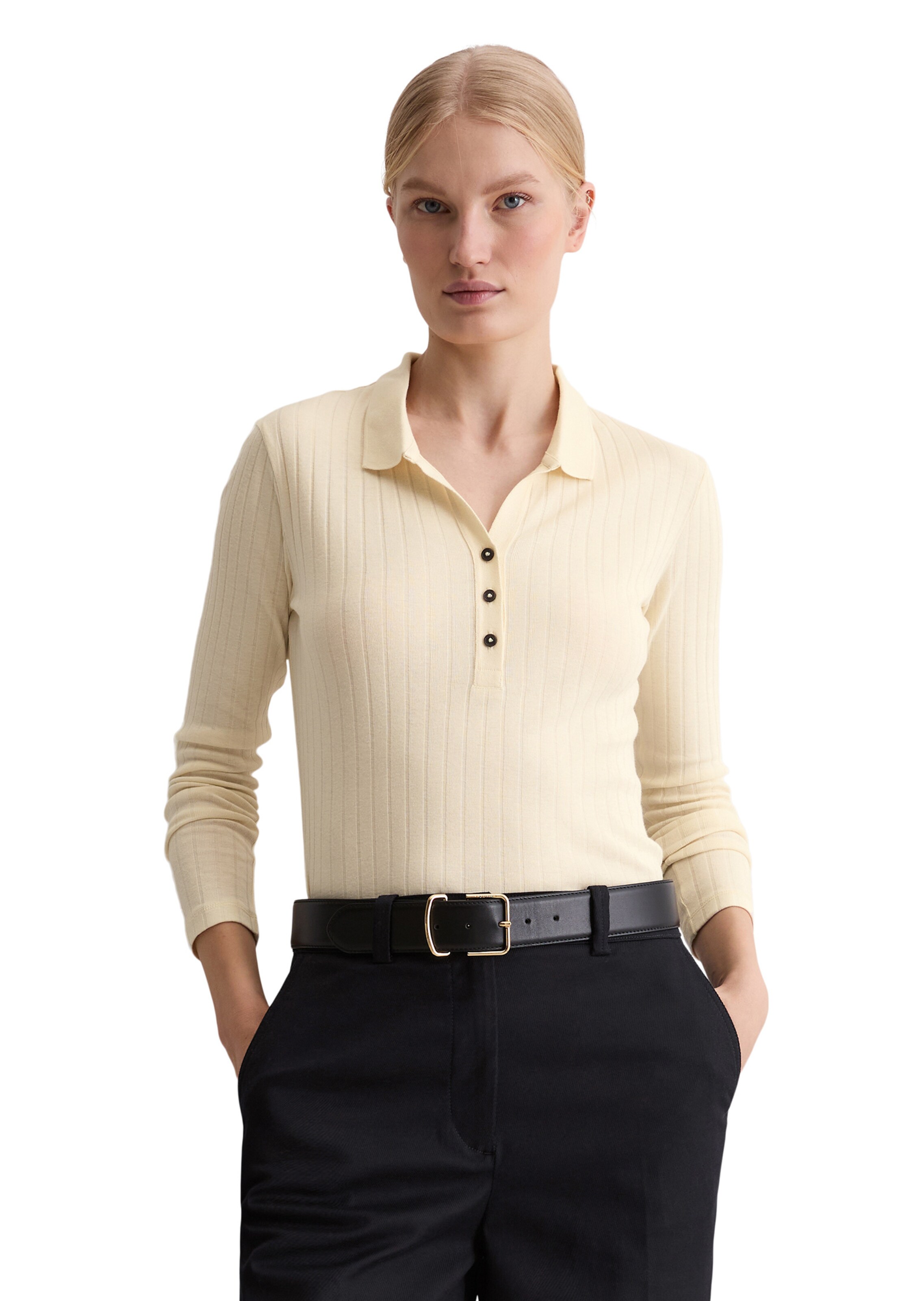 Marc O'Polo Poloshirt in Beige: Vorderseite