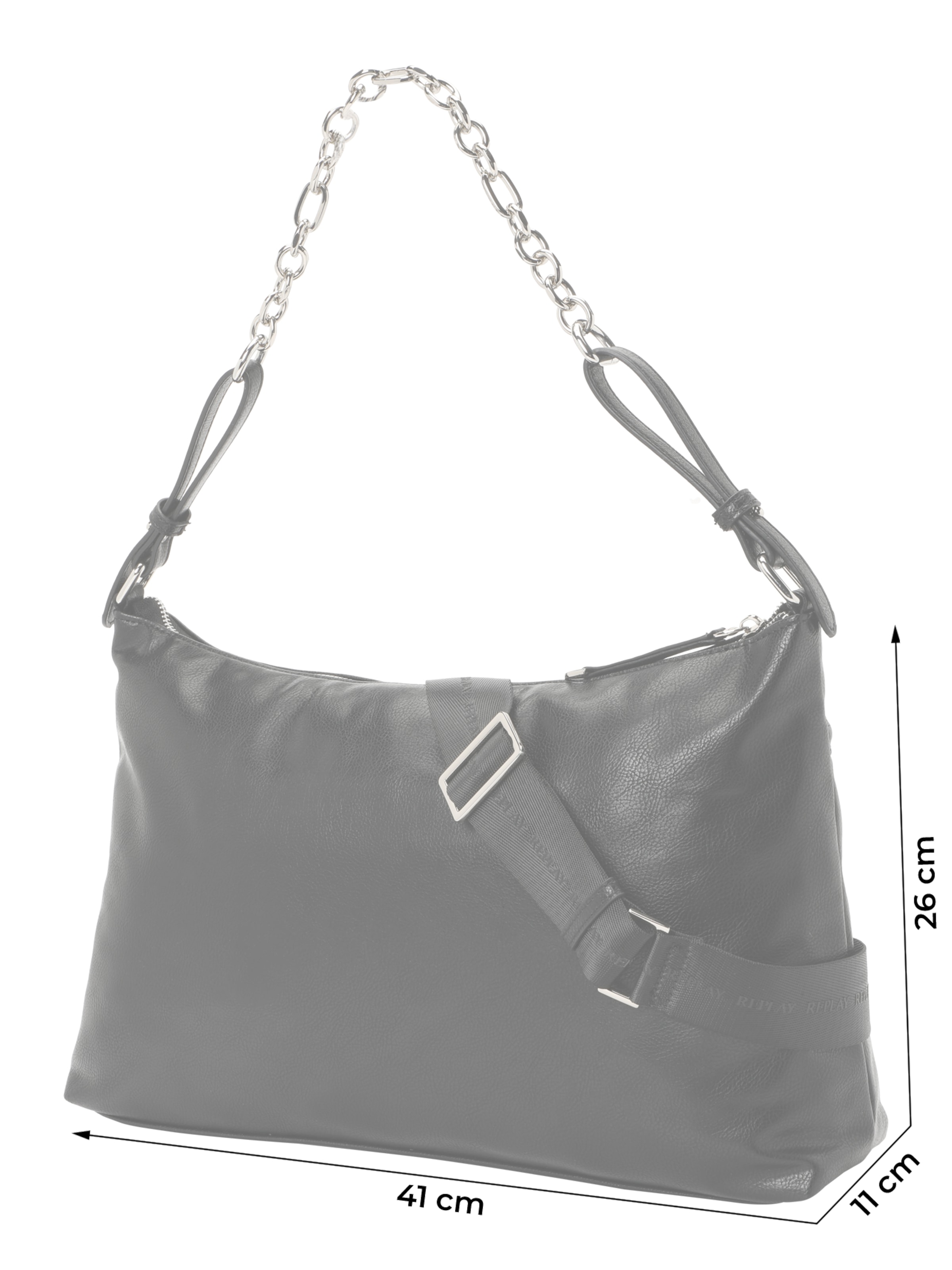 Borsa a spalla di REPLAY in nero