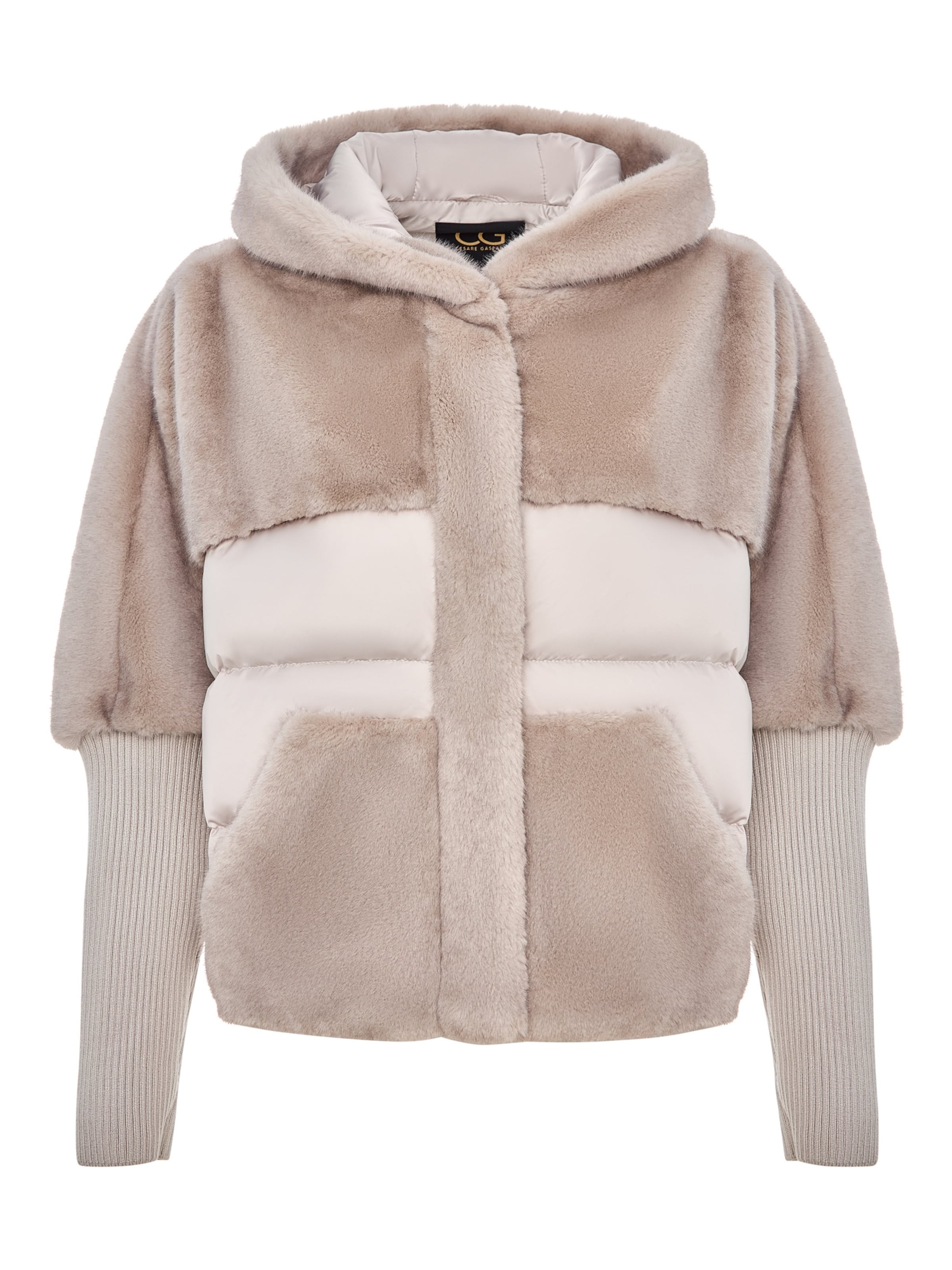 CESARE GASPARI Übergangsjacke in Beige: Vorderseite