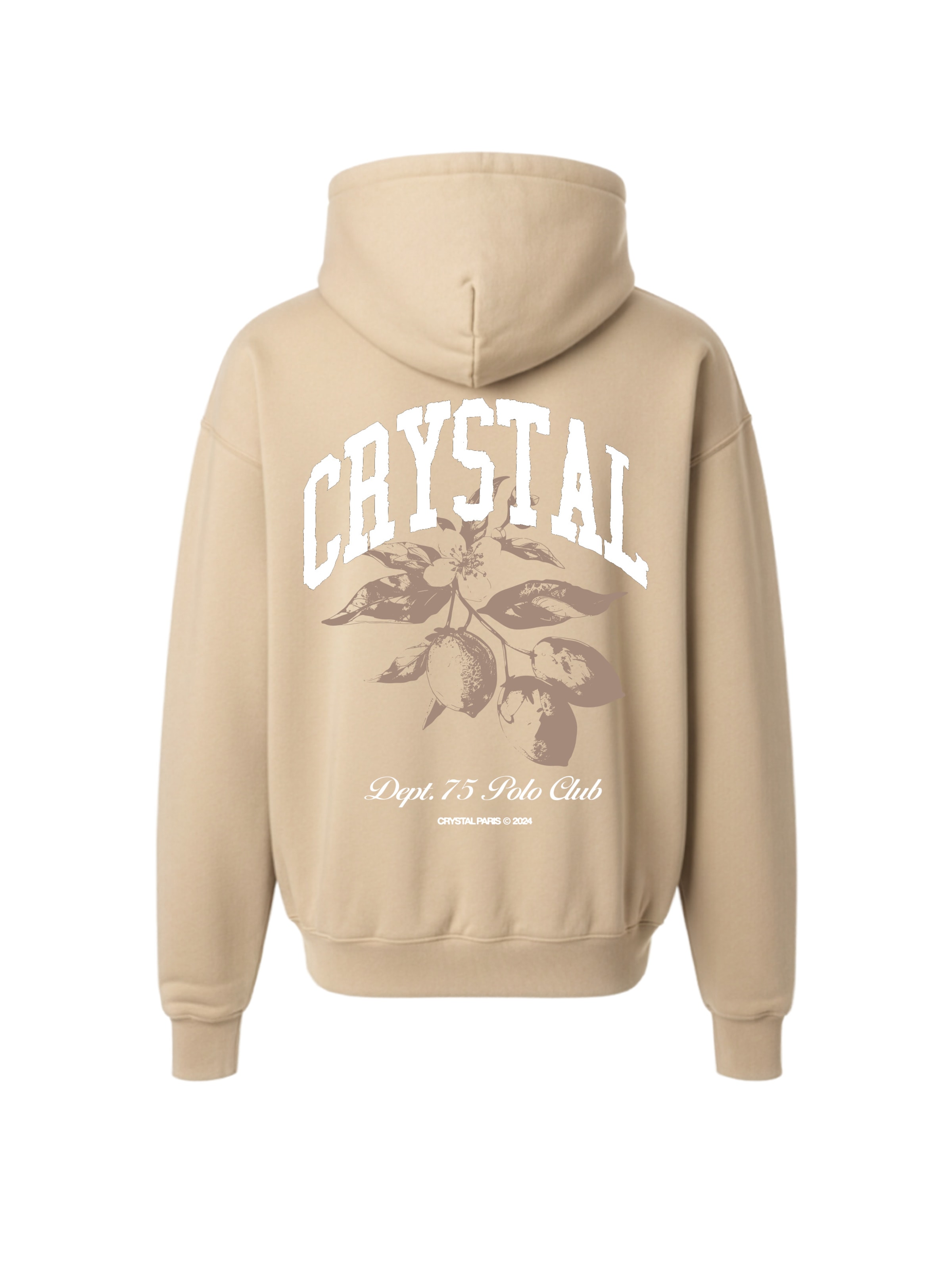 Crystal Paris Sweatshirt 'Polo Club' in Brown