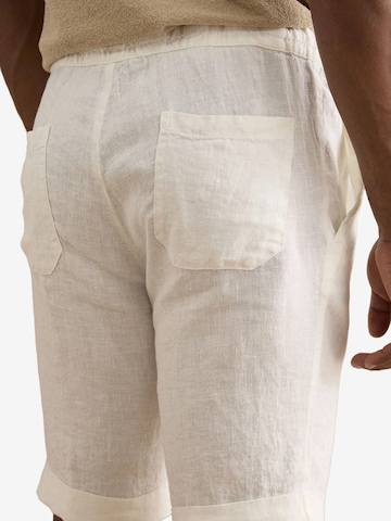 Regular Pantalon Il Lanificio en beige