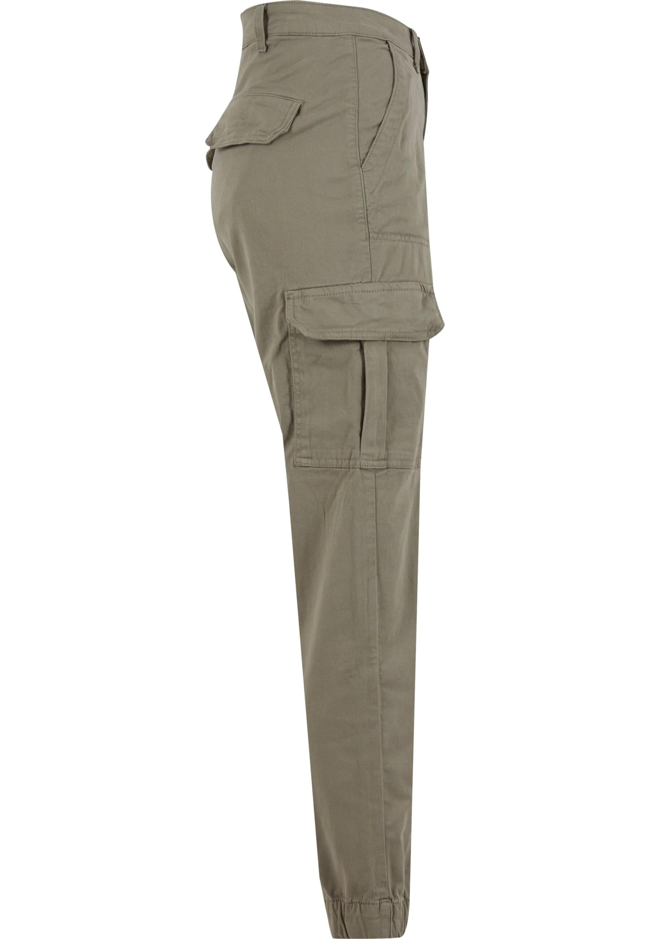 Urban Classics Ozke Kargo hlače | zelena barva