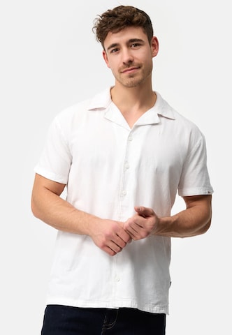 INDICODE JEANS Regular fit Overhemd ' INRycroft ' in Wit: voorkant