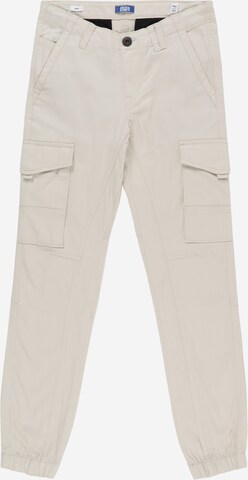 Effilé Pantalon 'PAUL' Jack & Jones Junior en beige : devant