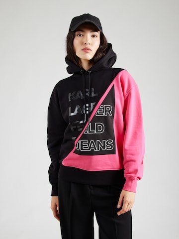 KARL LAGERFELD JEANS Суичър в розово: отпред