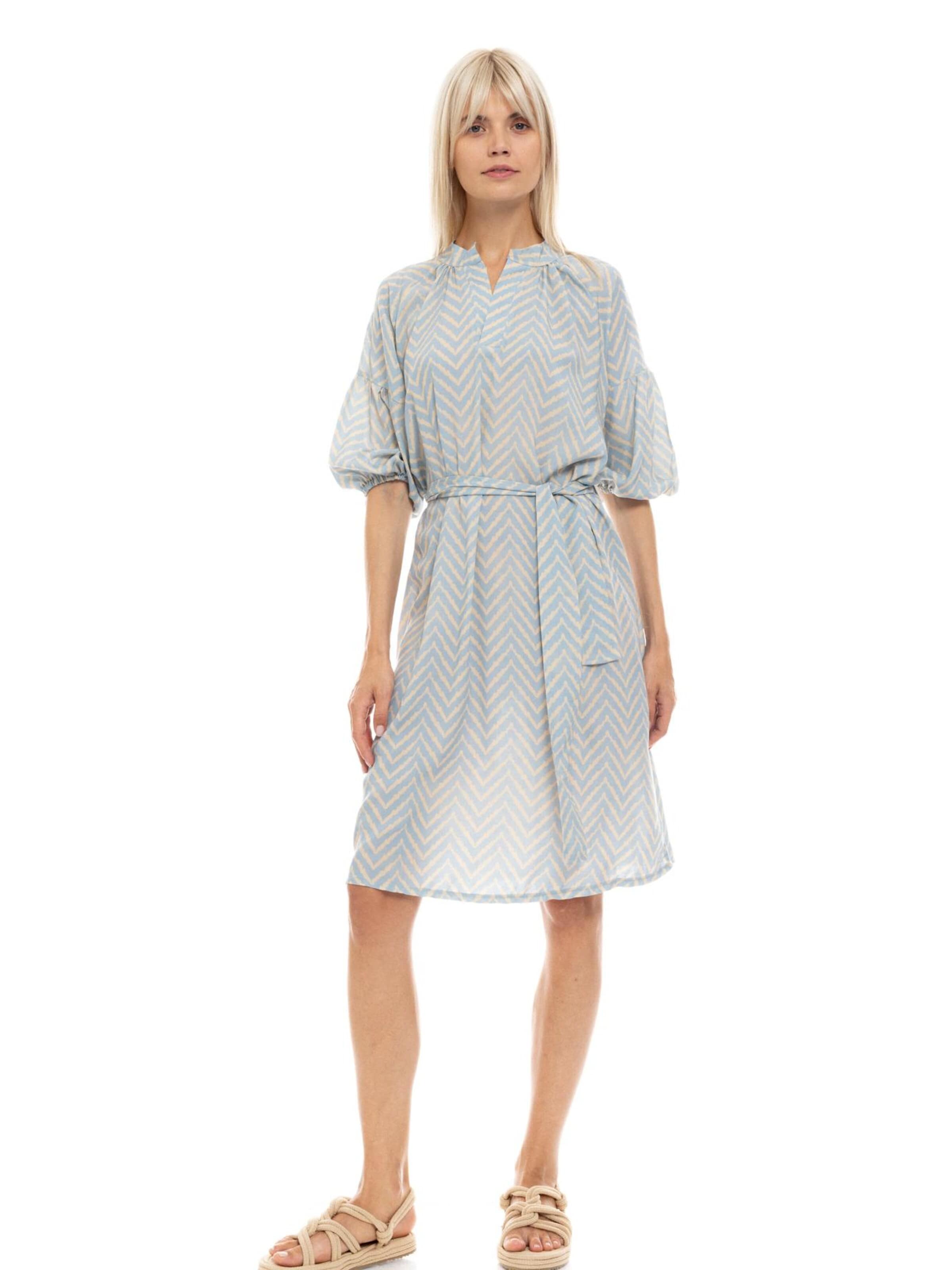 Pink Label Zomerjurk 'CABANA' in Blauw: voorkant