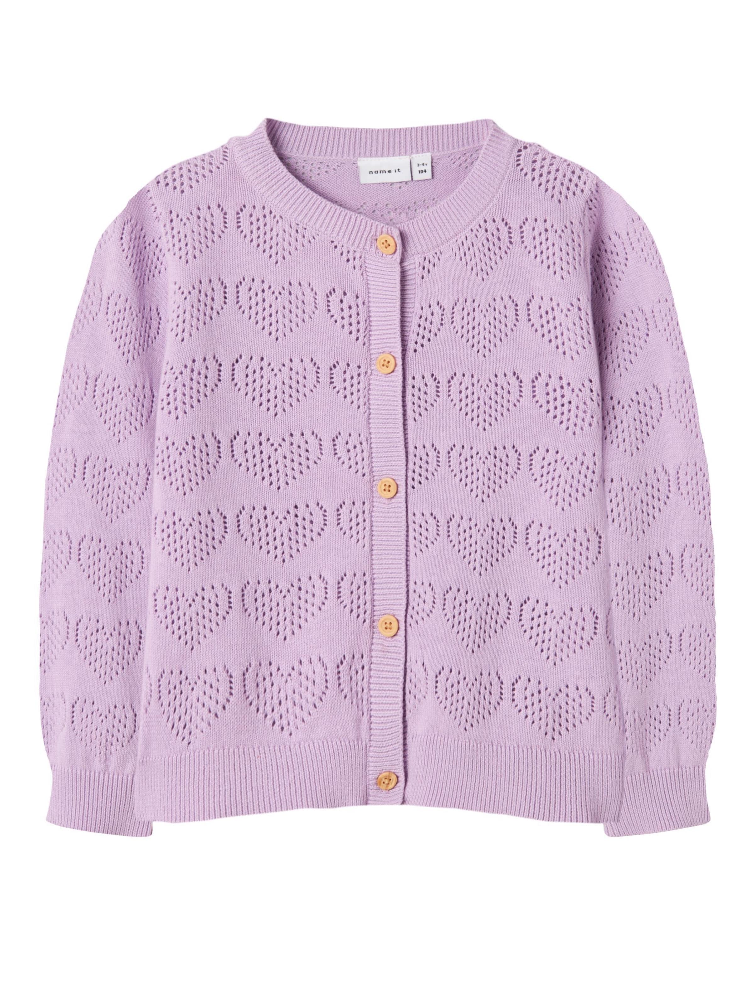 Cardigan NAME IT en violet : devant