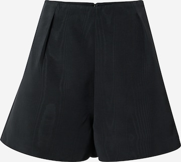 Bardot Wide leg Pleat-Front Pants 'THEA' in Black: front
