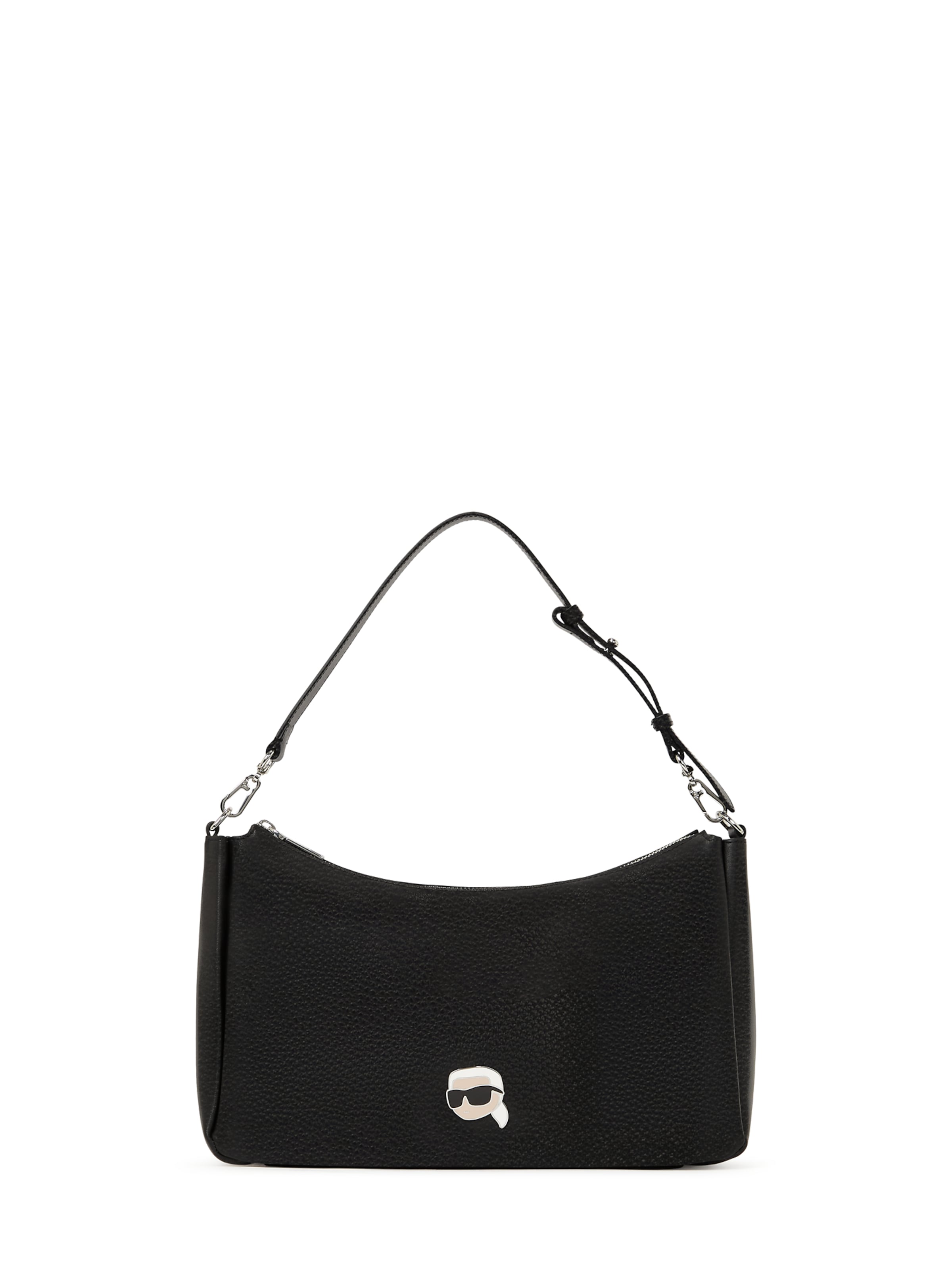 Sac bandoulière 'Ikon' Karl Lagerfeld en noir : devant