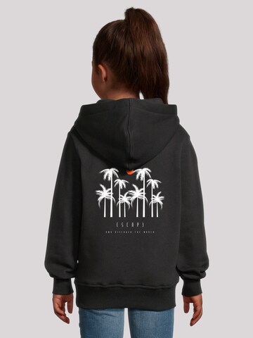 F4NT4STIC Sweatshirt 'Escape Discover the World Palm Trees White' in Zwart