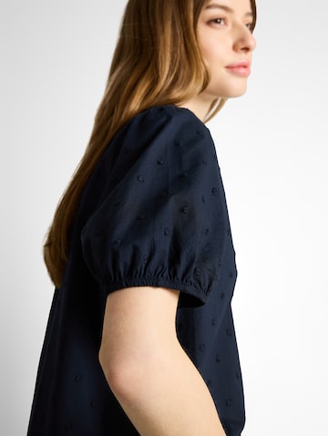 TOM TAILOR DENIM Bluse in Blau