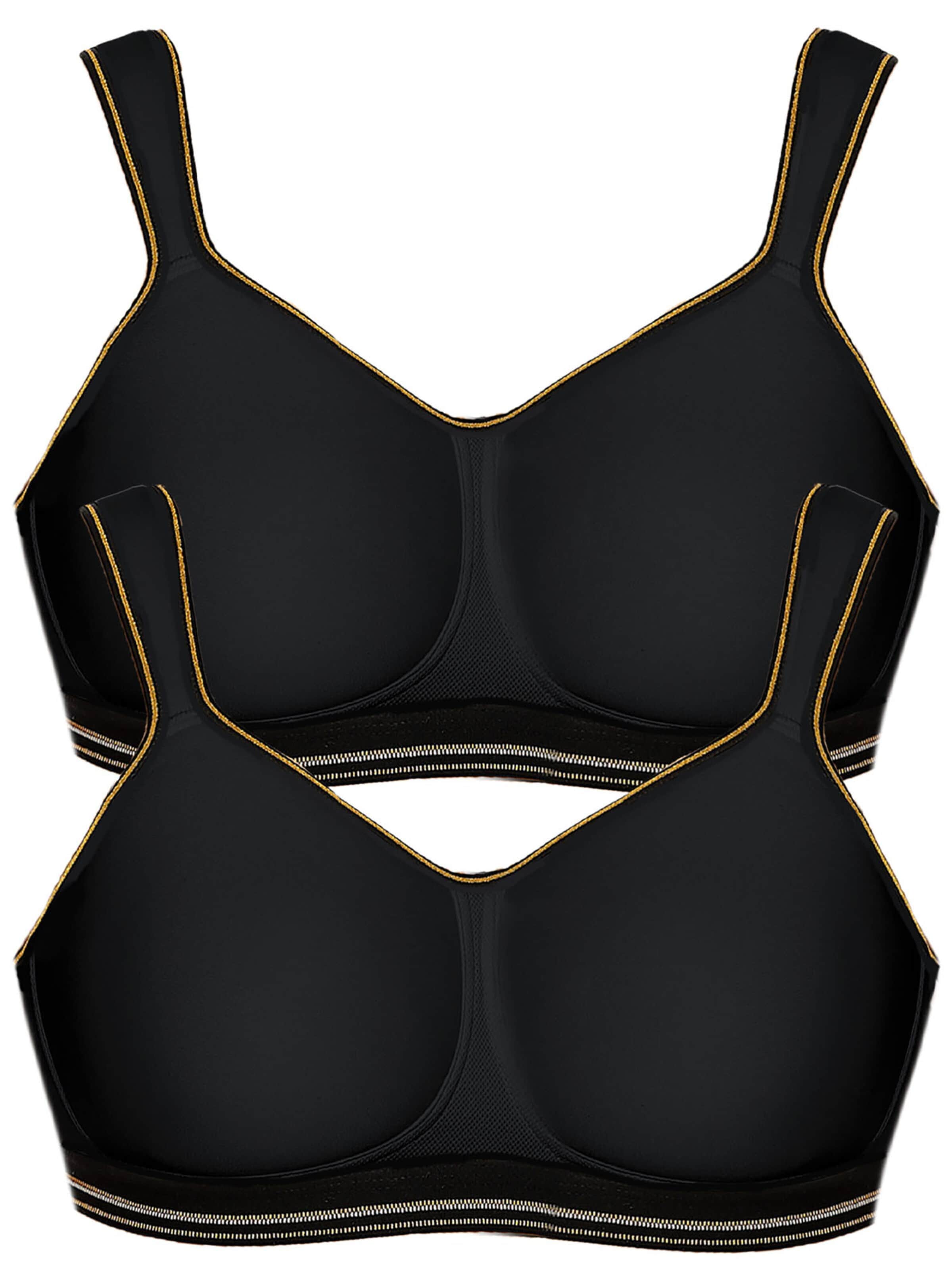 VIANIA Bra 'intense' in Black: front