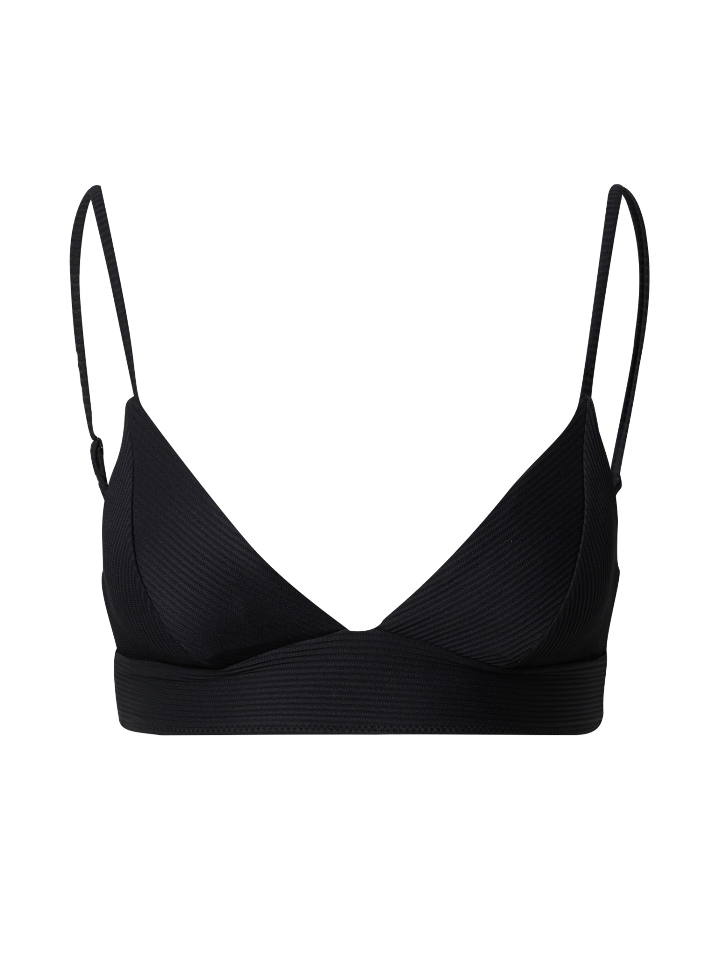 ETAM Треугольник Верх бикини в Черный: спереди