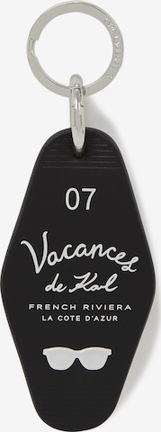 Karl Lagerfeld Avaimenperä 'Vacances de Karl' värissä musta: etupuoli