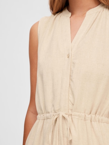 Robe-chemise SELECTED FEMME en beige