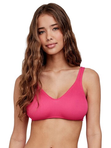 Gisela - Bustier Top de bikini en rosa